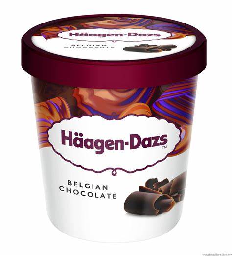 Häagen Belgan xocolate ice cream